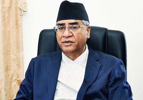 स्थानीय तहको निर्वाचन : आयोग पदाधिकारीपछि कांग्रेसमा छलफल गर्दै प्रधानमन्त्री देउवा
