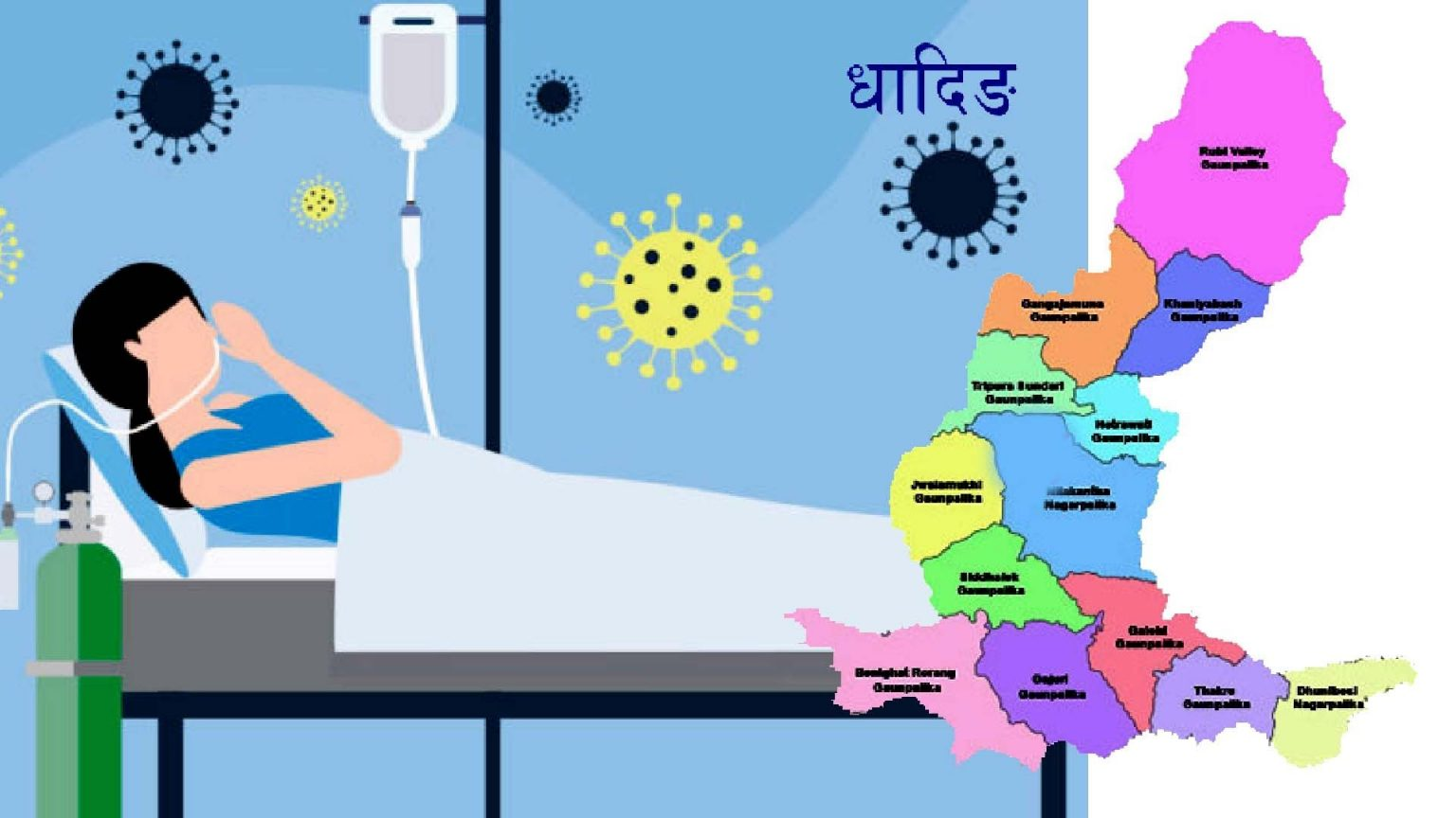 धादिङमा आज तिन संक्रमित थपिदा ४ संक्रमित संक्रमण मुक्त