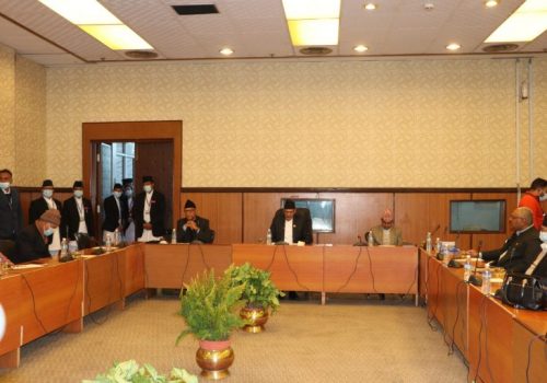 कार्यव्यवस्था परामर्श समिति बैठक जारी