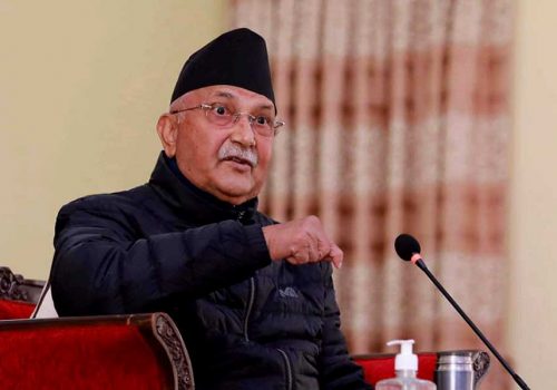 बैशाख ३० गते पाँच दललाई एउटै खुट्टाले कुल्चने छौंः अध्यक्ष ओली
