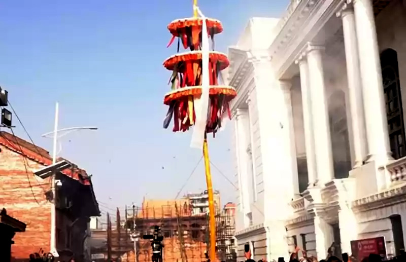 वसन्तपुरमा विधिवत सुरु भयाे चीर फागु