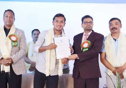 फुटबलर अन्जन माछापुच्छ्रे स्कुलको ब्राण्ड एम्बेस्डर
