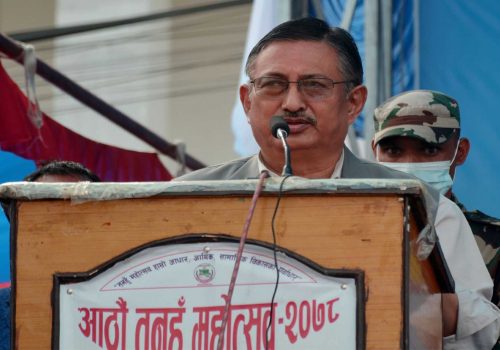 गठबन्धन सरकार बचाउन पनि हो : गृहमन्त्री खाँण