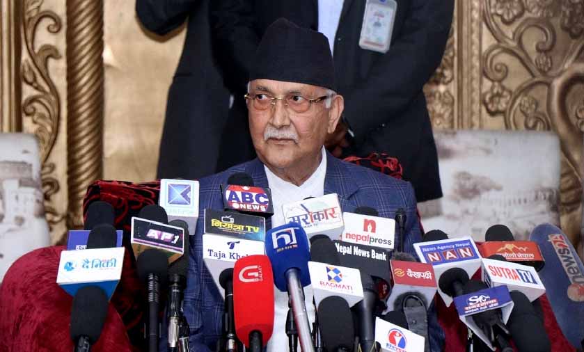 पाँच दलीय गठबन्धन दुई दिनको खेल हो : केपी ओली