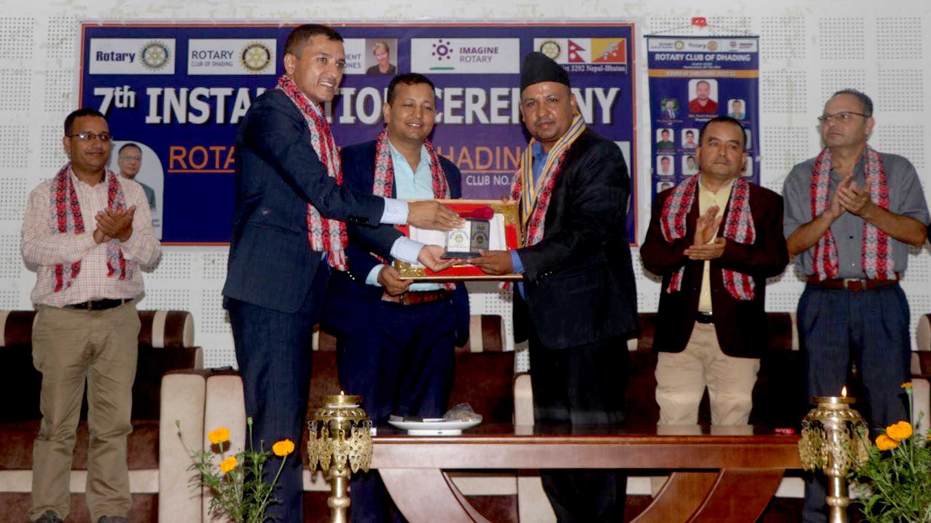 रोेटरी क्लव अफ धादिङको अध्यक्षमा रोहित भण्डारी