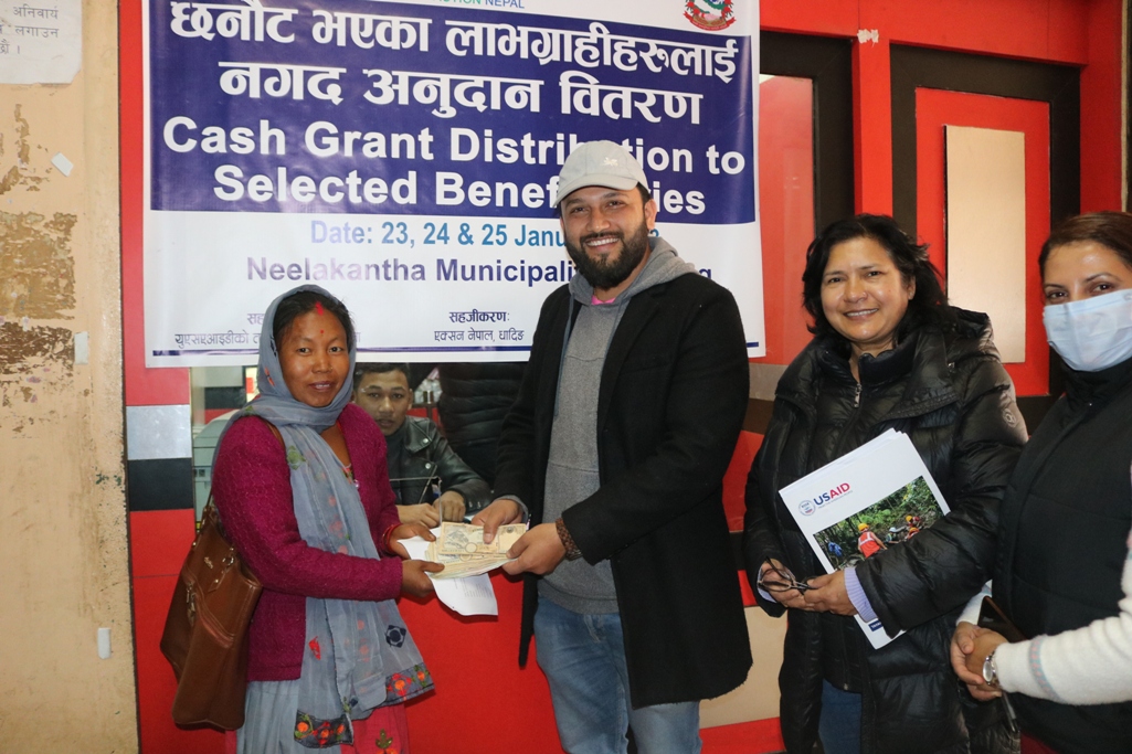 नीलकण्ठका ६ सय ५० परिवारका लागि निःसर्त नगद अनुदान