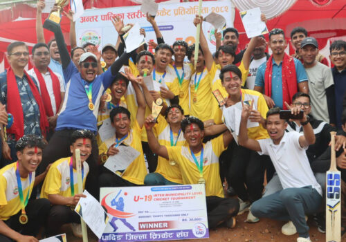 cirket ko upathi neelkantha nagarpalika lai